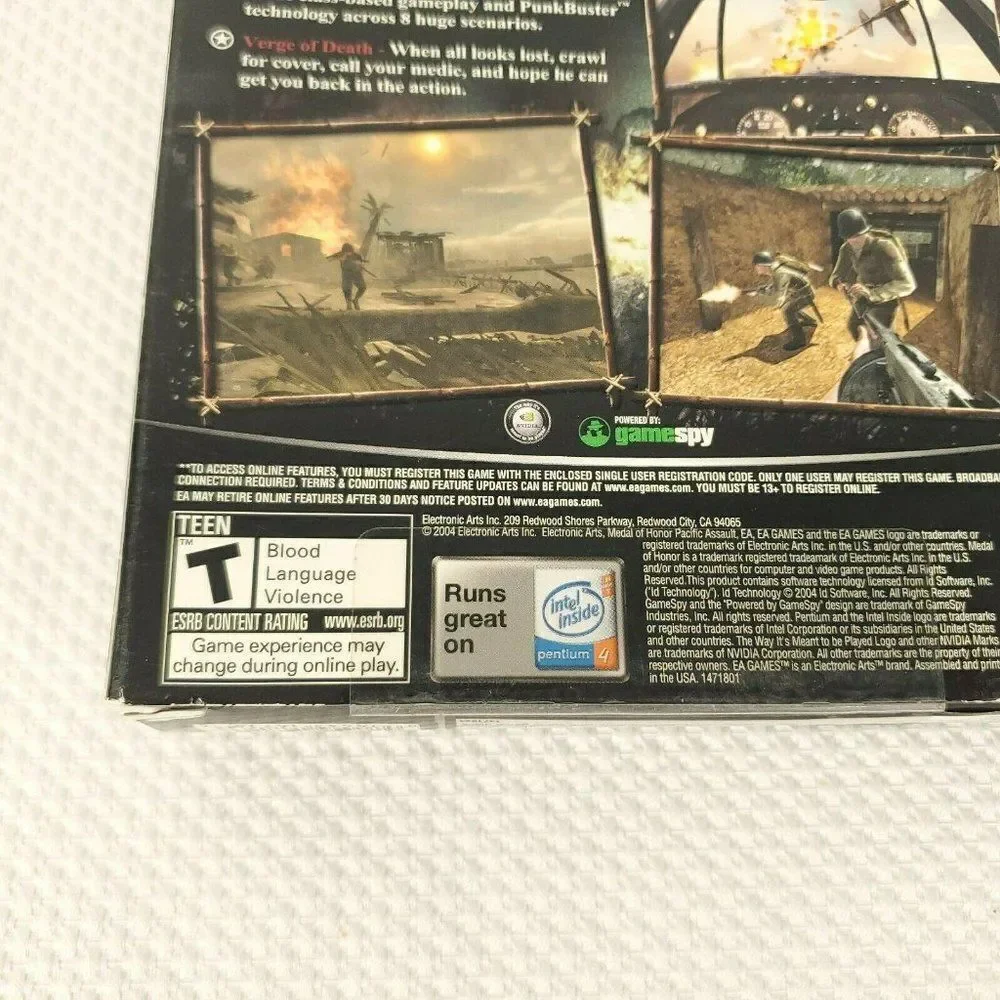 Medal of Honor Pacific Assault PC EA Games 2004 CD